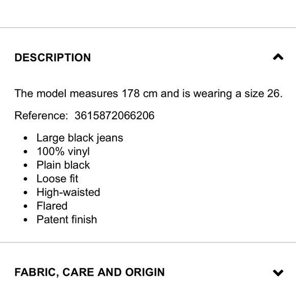 NWT The Kooples ‘Large Black Vinyl Jeans’ Size 30 Flared Pants - Picture 15 of 15